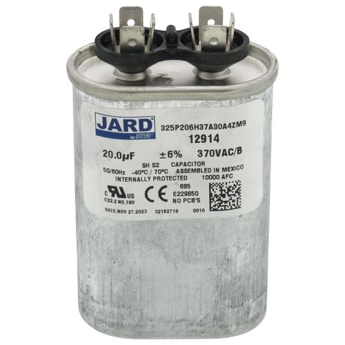 Main product image of Capacitor 20 Mfd 370v Oval, 10055701