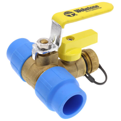 Main product image of 3/4" Pro-Connect Full Port PP-RCT Ball Drain (Lead-Free)
