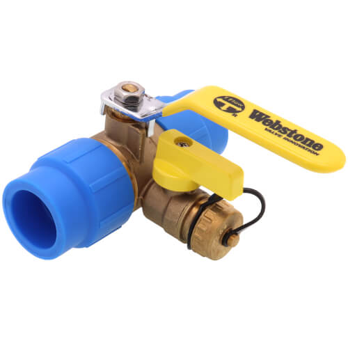 Main product image of 1" Pro-Connect Full Port PP-RCT Ball Drain (Lead-Free)