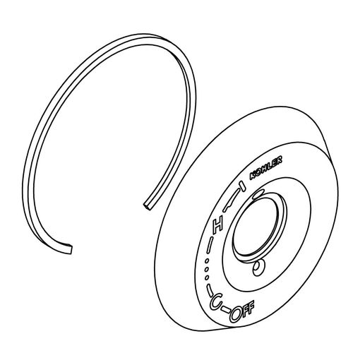 Main product image of Escutcheon Assembly (Polished Chrome), K-1006784-CP