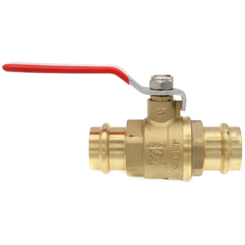 Main product image of P-202NL 1" Press Forged Brass Full Port Ball Valve w/ Drain (Lead Free)