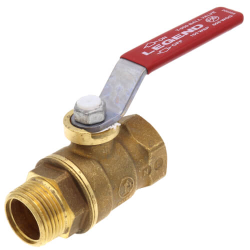 Main product image of T-900NL 3/4" Forged Brass Ball Valve w/ Lever Handle, Lead Free (MNPT x FNPT)