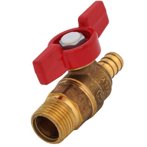 Main product image of T-805MNL 1/2" MNPT x PEX Forged Brass Ball Valve (Lead Free)