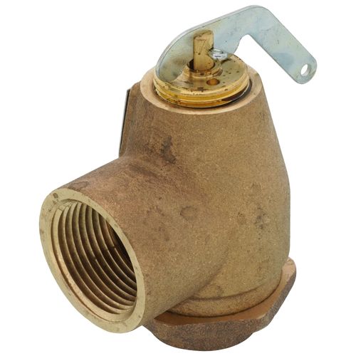Main product image of 3/4" FNPT x 1" FNPT RVW10 710,000 BTU Hot Water Relief Valve, 30 PSIG (Brass Finish)