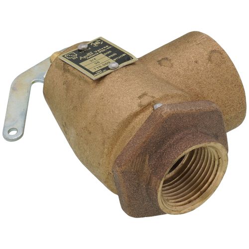 Main product image of 3/4" FNPT x 1" FNPT RVW10 710,000 BTU Hot Water Relief Valve, 30 PSIG (Brass Finish)