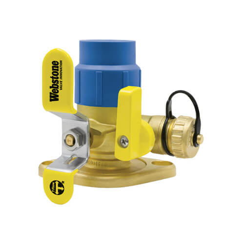 Main product image of 3/4" Pro-Connect PP-RCT, Lead-Free Isolator with Multi-Function Drain and Rotating Flange