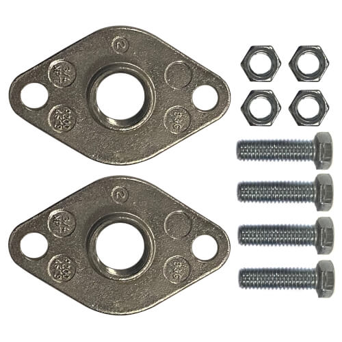Main product image of 2" Stainless Steel Pump Flange for for PL-75B, PL-130B/2" Series, Lead Free (Pair)