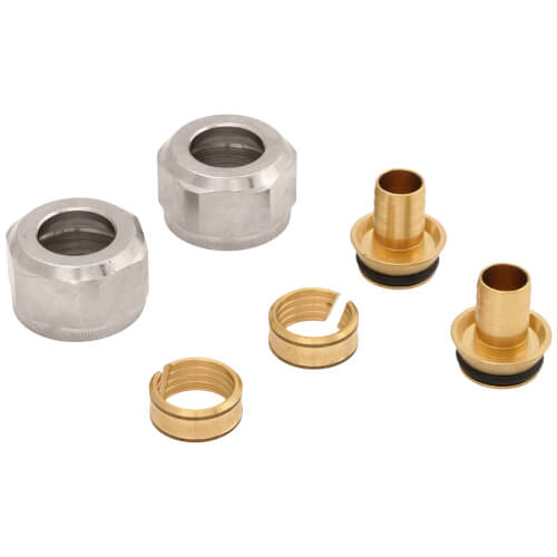 ASTM 1/2" PEX Radiator Compression Fitting (2 per set)