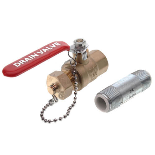Main product image of 44" Blue Lightning Magnesium Anode Rod, Hex Plug, Flexible (4 sections) w/ Drain Valve & Nipple