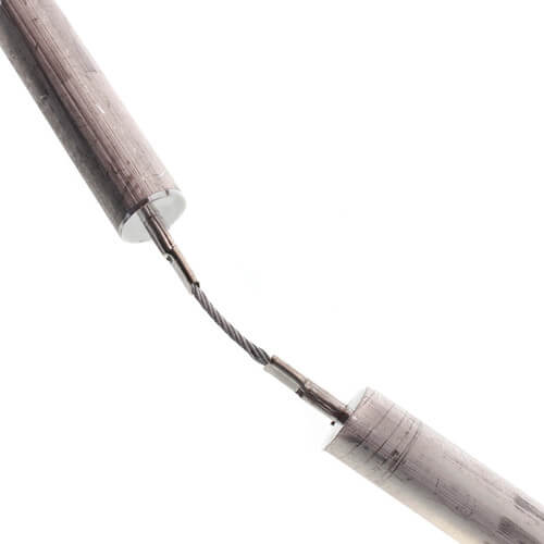 Main product image of 44" Blue Lightning Magnesium Anode Rod, Hex Plug, Flexible (4 sections) w/ Drain Valve & Nipple