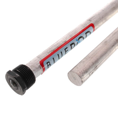 Main product image of 44" Blue Lightning Magnesium Anode Rod, Hex Plug, Flexible (4 sections) w/ Drain Valve & Nipple