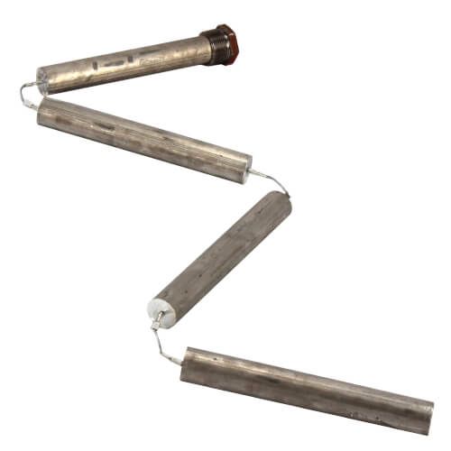 Main product image of 1-1/4" x 36" Blue Lightning Magnesium Anode Rod, Hex Plug, Flexible (3 sections)
