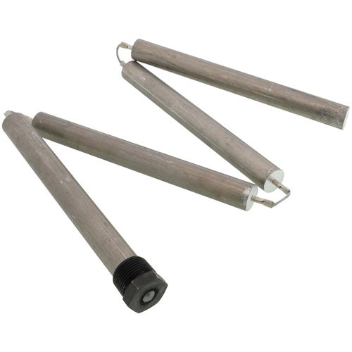 Main product image of 1-1/4" x 48" Blue Lightning Magnesium Anode Rod, Hex Plug, Flexible (4 sections)