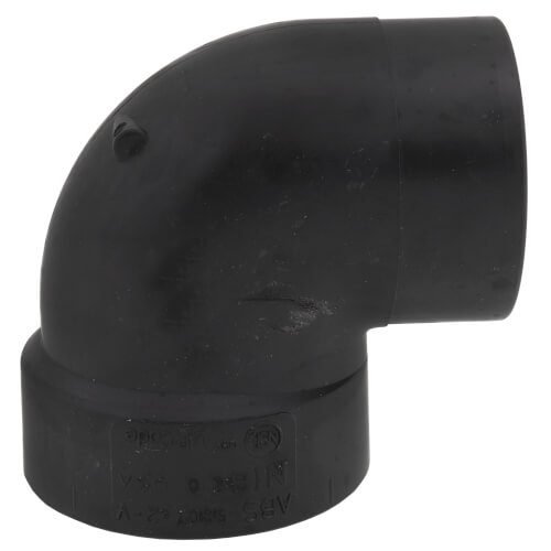 Main product image of 1-1/2" Hub ABS DWV 90-Degree Vent Elbow