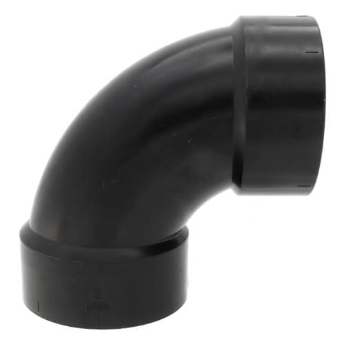 Main product image of 3" Hub ABS DWV 90-Degree Elbow