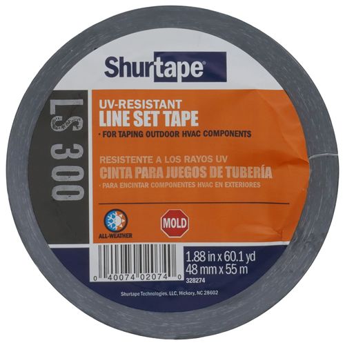 Main product image of LS 300 Black Printed UV Resistant Line Set Tape (2" x 180')