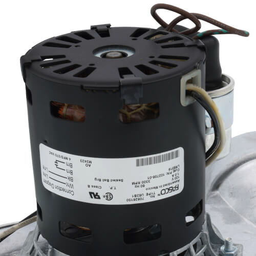 120V Inducer Motor, 3300 RPM (Fasco 7062-6150), 102706-01