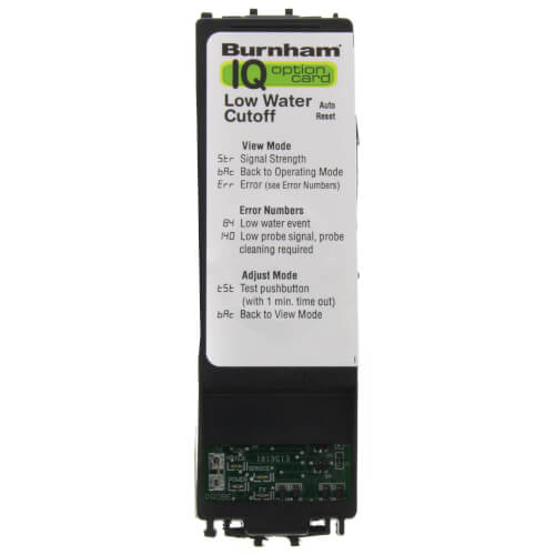Low Water Cutoff (LWCO) IQ Option Card Kit (Auto Reset), 102711-01