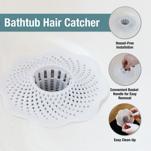 Main product image of Bathroom Tub Strainer (White)