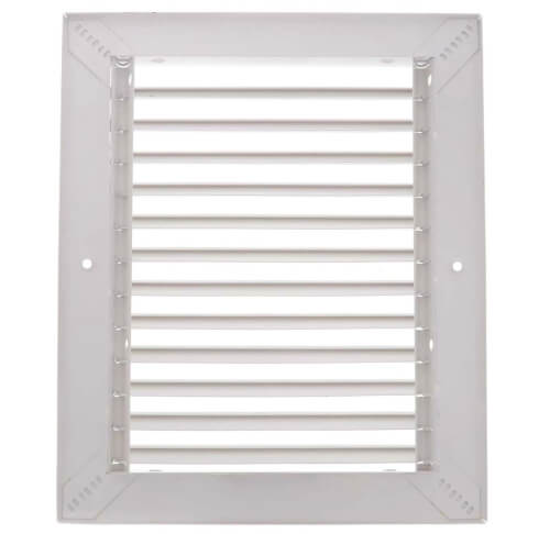 Main product image of 8" x 10" (Wall Opening Size) Steel Return Grille, 35° Fixed Blade (94A Series)