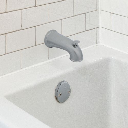 Main product image of 6" Decorative Tub Spout with Pull Up Diverter (Brushed Nickel)