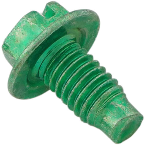 Main product image of #10-32 x 3/8" Hex Head Multi-Drive Ground Screw w/Leader Point (Pack of 100)