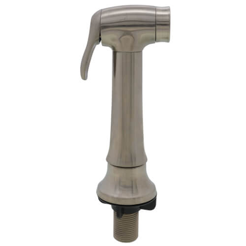 Single-Handle Pull-Out Sprayer Kitchen Faucet Side Spray w/ Guide (Brushed Nickel)