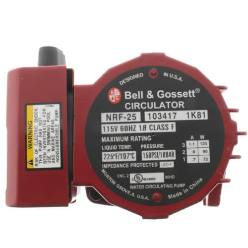 Bell & Gossett 103417 NRF25 Red Fox Circulator Pump