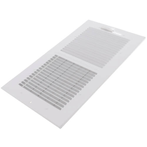 Main product image of 12" x 6" (Wall Opening Size) White Aluminum Sidewall/Ceiling Register (A661 Series)