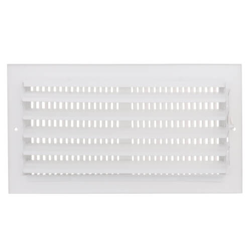 Main product image of 12" x 6" (Wall Opening Size) White Aluminum Sidewall/Ceiling Register (A661 Series)