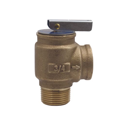 Main product image of 3/4" MNPT x FNPT Bronze Hot Water Safety Relief Valve (45 psig) 1041709