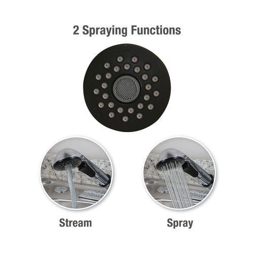 Main product image of Single-Handle Pull-Out Sprayer Kitchen Faucet Spray Head (Chrome), 10408