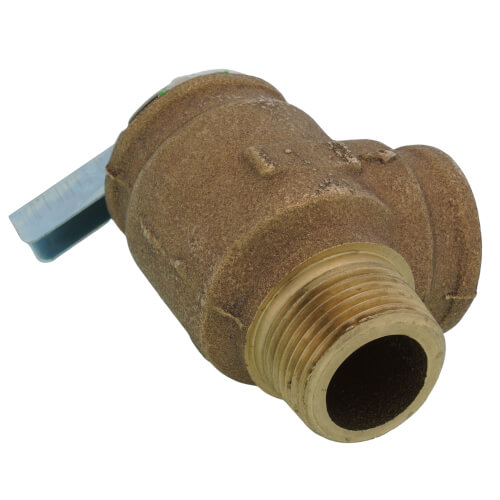Main product image of 3/4" MNPT x 3/4" FNPT RVW40 587,000 BTU Bronze Relief Valve (40 psi)