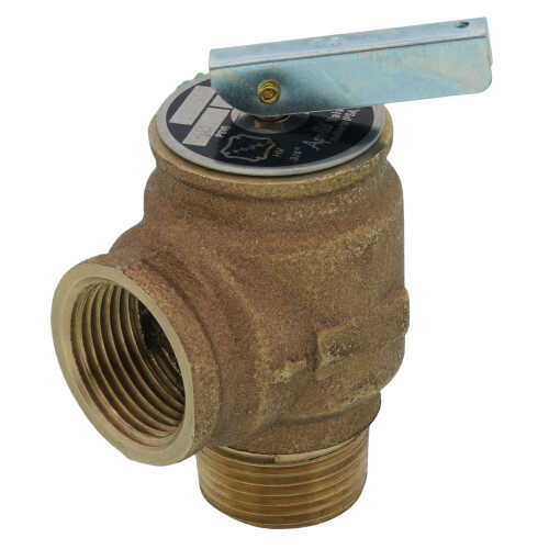 Main product image of 3/4" MNPT x 3/4" FNPT RVW40 587,000 BTU Bronze Relief Valve (40 psi)