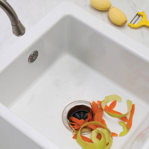 Main product image of 3-9/20" Garbage Disposal Splash Guard (Black)