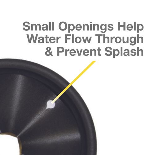 Main product image of 3-9/20" Garbage Disposal Splash Guard (Black)
