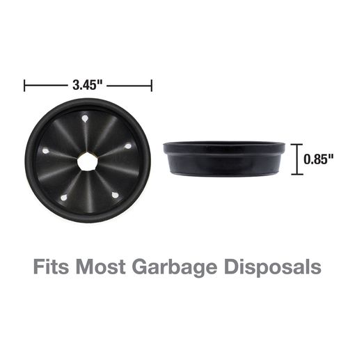 Main product image of 3-9/20" Garbage Disposal Splash Guard (Black)