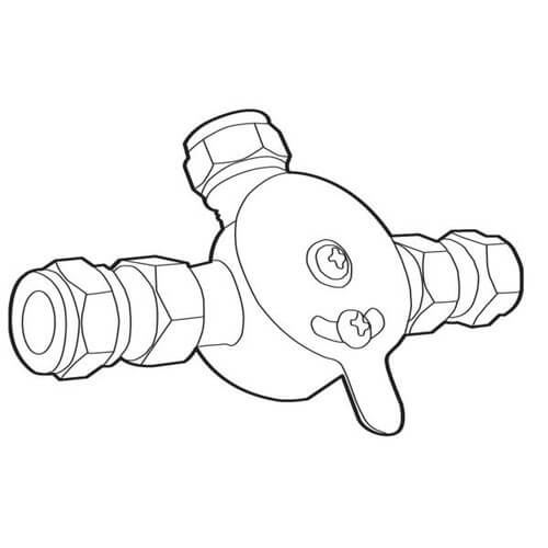u*o 104424 - Moen 104424 - Mechanical Mixing Valve, 104424