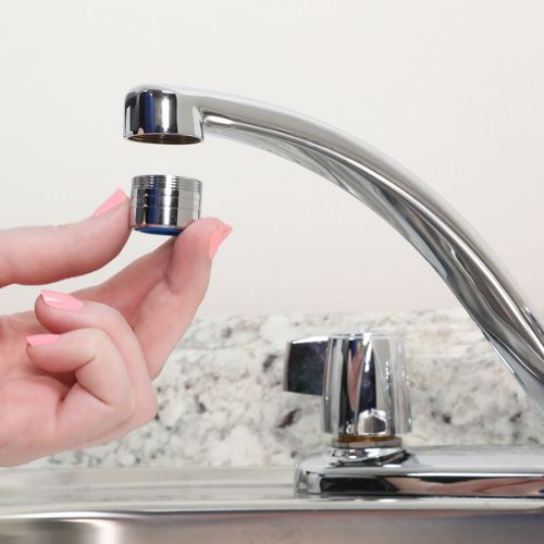Main product image of Chrome Plated Male x Female, Dual Thread Faucet Aerator, 1.5 GPM