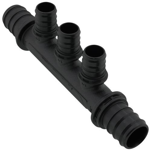 Main product image of EVERLOC+ Poly Flow-Through Multi-Port Tee, 3 Outlets, 3/4" x 1/2"