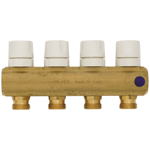 104B - Mr. PEX 104B - 4 Loop 1-1/4" Valved Manifold (Includes Mounting ...