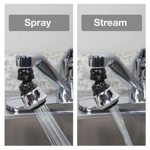 Main product image of 15/16"– 27M x  55/64"-27F Dual Thread Swivel Sprayrator, 1.5 GPM (White)