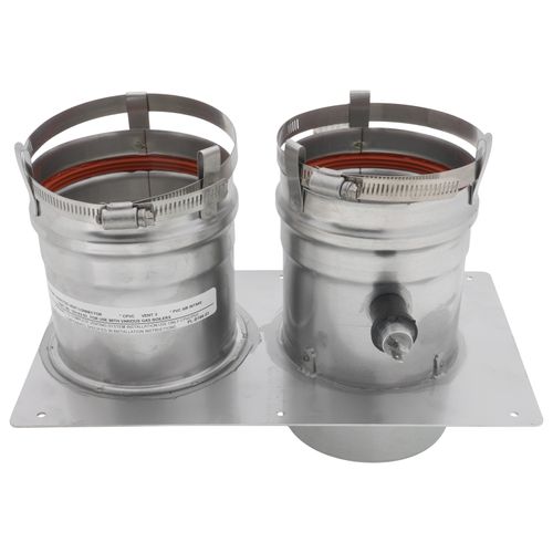 Main product image of 4" Vent/4" Combustion Air CPVC/PVC Connector with Flue Temperature Sensor and Sensor Cap, 105133-03