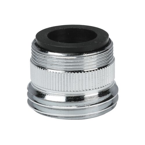Main product image of 15/16”- 27M x 55/64”- 27F x 3/4” Male Garden Hose Adapter (Chrome)