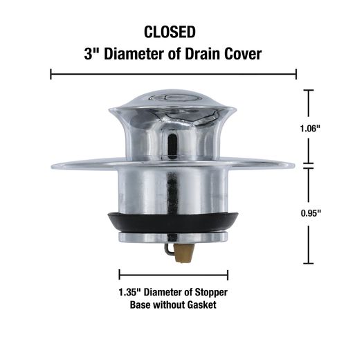 Main product image of EZ Drain Cover (Chrome)