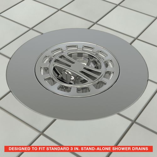 Main product image of Hair Catcher Shower Drain Cover (Chrome)