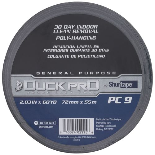 Main product image of PC 009C Black Contractor Grade Duct Tape (3" x 180')