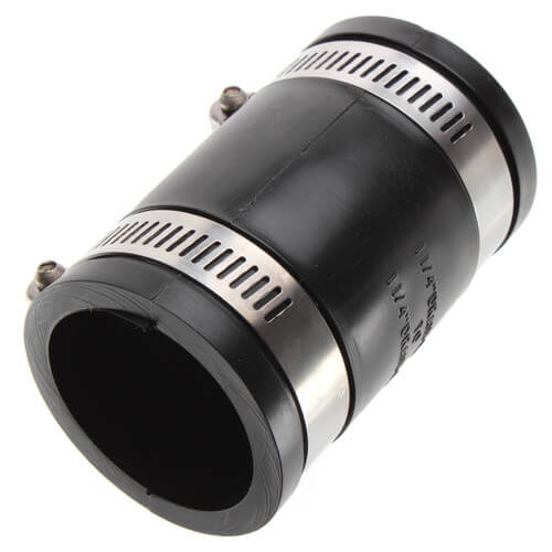 Main product image of 1-1/4" x 1-1/4" Flexible Coupling Drain Pipe (Cast Iron or PVC to Cast Iron or PVC)