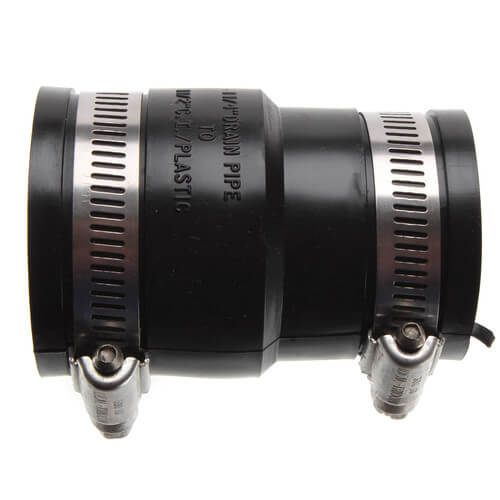 Main product image of 1-1/2" x 1-1/4" Flexible Coupling Drain Pipe (Cast Iron or PVC to Cast Iron or PVC)