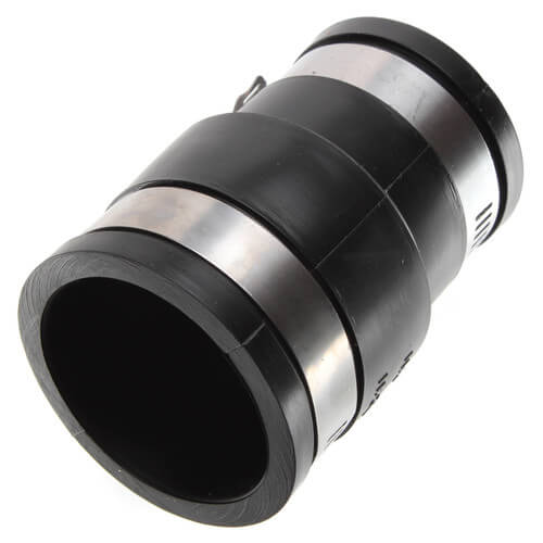 Main product image of 1-1/2" x 1-1/4" Flexible Coupling Drain Pipe (Cast Iron or PVC to Cast Iron or PVC)